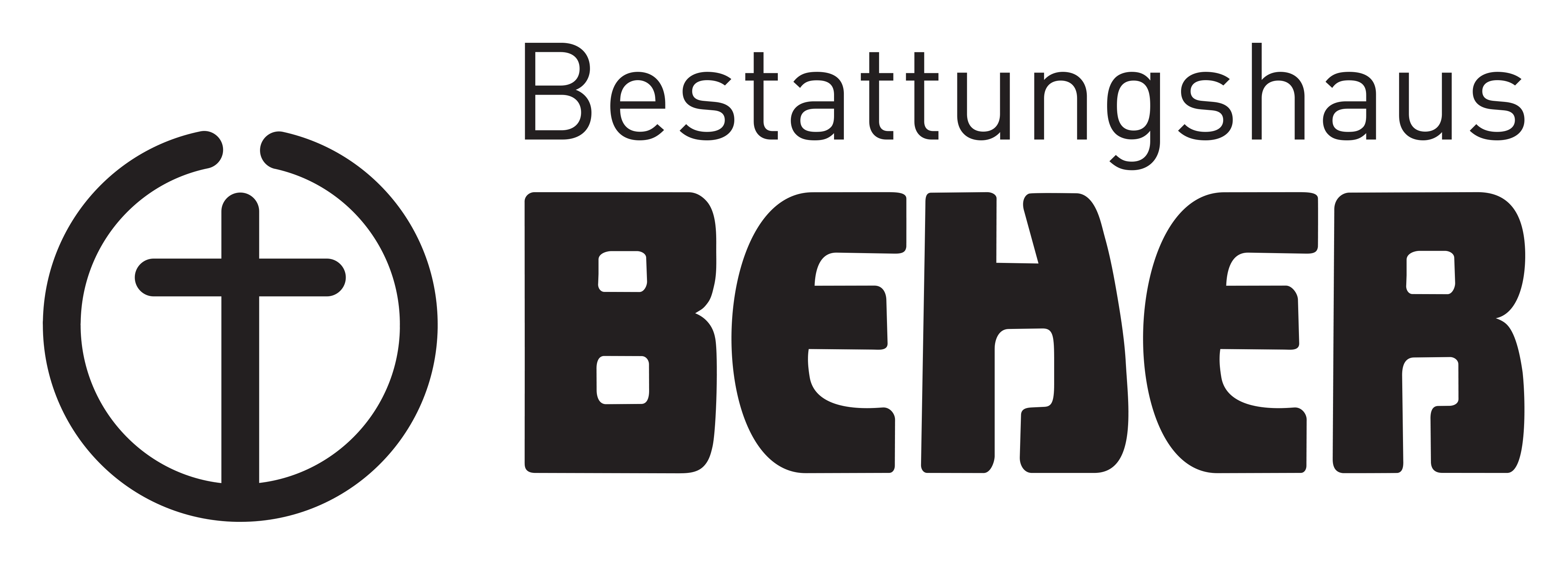 „Bestattungshaus Beher“-Logo, zur Startseite